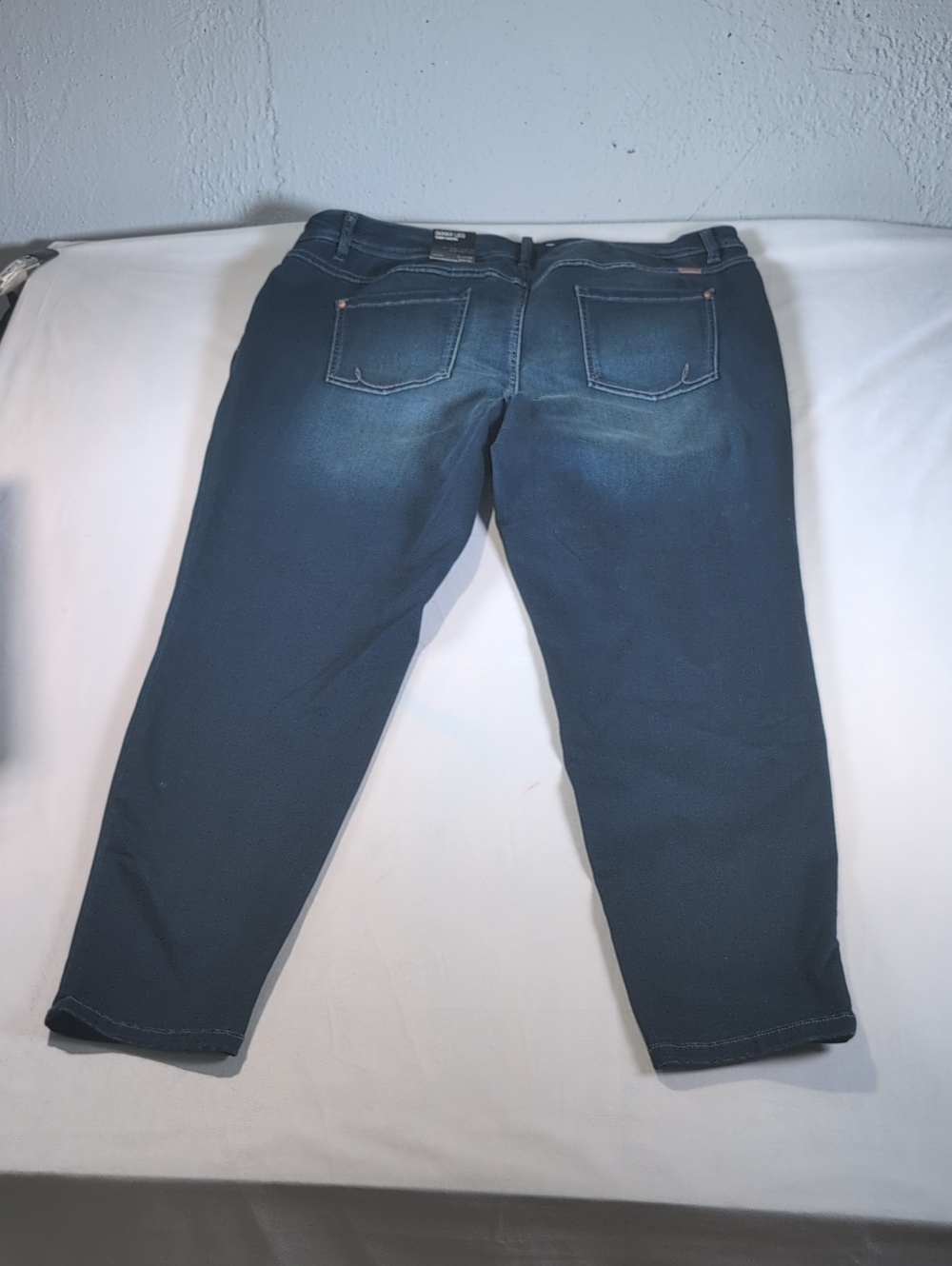 INC Skinny Leg Tummy Control Dark Wash Jeans Size 24W - Picture 10 of 10
